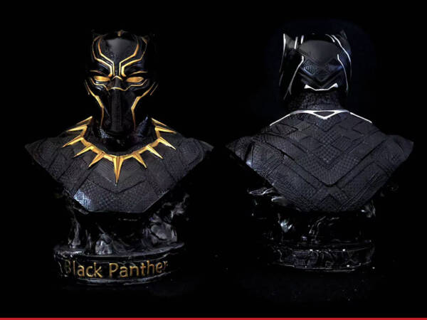 Black Panther half-figure model art collection item  H=35CM - 图片 2