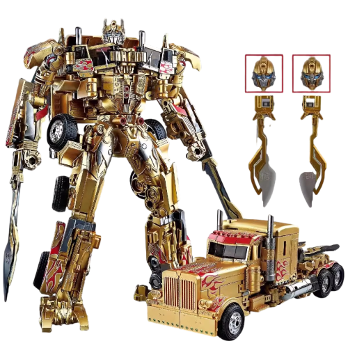10The transformable toy Optimus Prime Golden Edition Autobot model H=33cm
