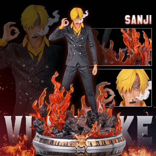 One Piece Blackfoot Sanji GK Dream Sanji with base-H36cm - 图片 11