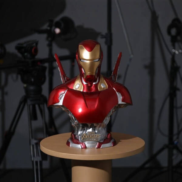 Iron Man MK50 Statue - Marvel Avengers Half-Portrait Resin Artwork H=40 - 图片 7