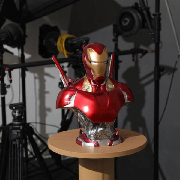 Iron Man MK50 Statue - Marvel Avengers Half-Portrait Resin Artwork H=40 - 图片 8