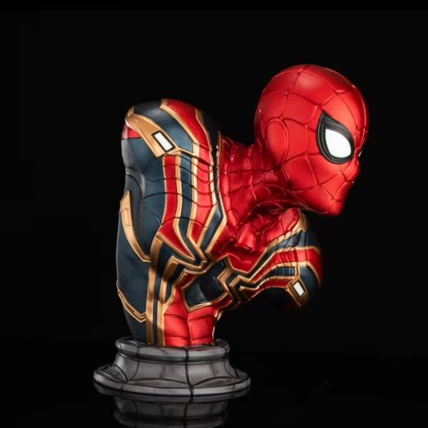 Spider-Man figurine - illuminated version - Marvel Television affiliated product - Avengers chest figure resin statue decorative item H=38 - 图片 7