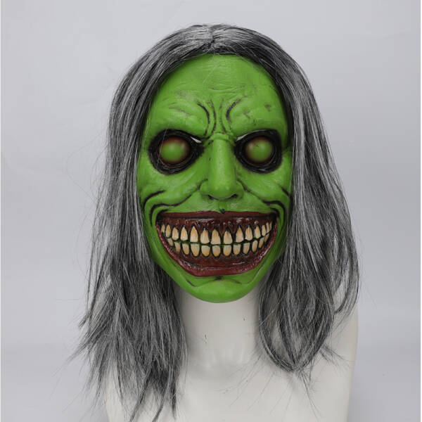 Halloween horror cosplay mask of a demon-slaying figure - 图片 8