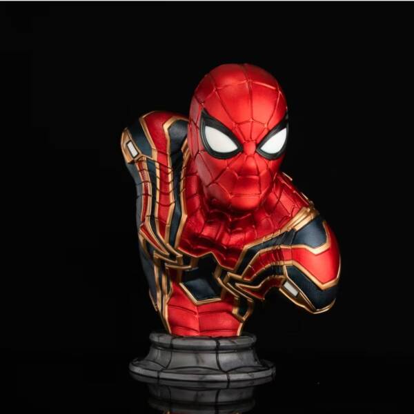 Spider-Man figurine - illuminated version - Marvel Television affiliated product - Avengers chest figure resin statue decorative item H=38 - 图片 6