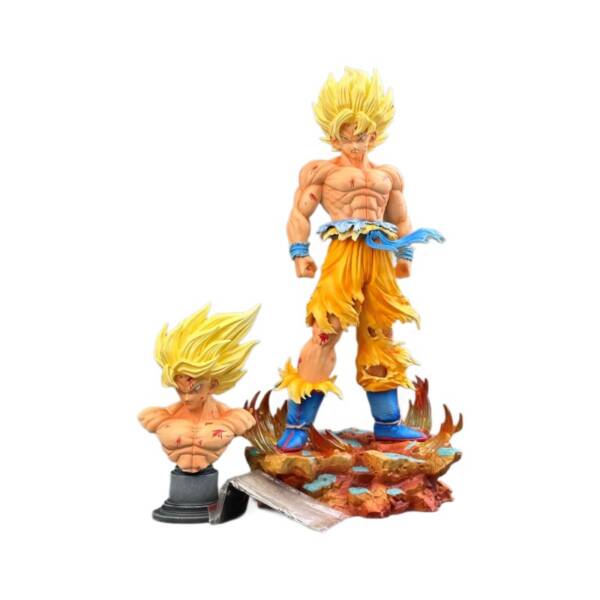 Dragon Ball Infinite Beginning Super Goku 2.0 Top Double-Headed Standard Anime Statue Figure - H35cm