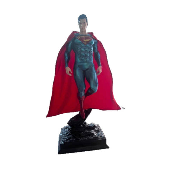 Superman 2-meter full-body statue that can emit light - anime figurine model decoration item for living room, shopping mall, high-end decoration. H = 2150 - 图片 8