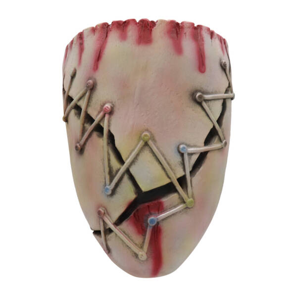 Halloween latex terrifying evil butcher's clamp mask - 图片 14