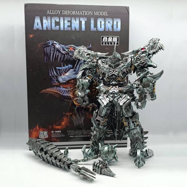 05Bimicro TW-1101B Steel Collar Supreme Transformer 5 Movie Edition SS Steel Cable Dominator H=33cm - 图片 2
