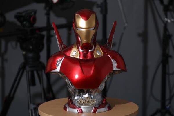Iron Man MK50 Statue - Marvel Avengers Half-Portrait Resin Artwork H=40 - 图片 2
