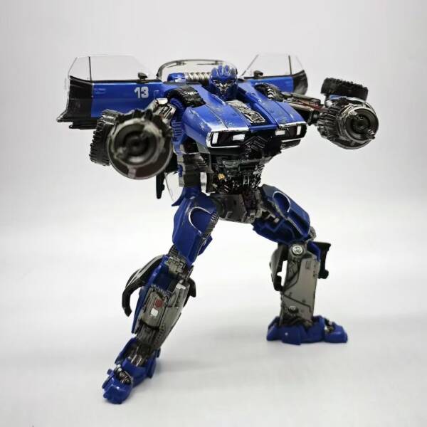 02Baiwei TW1033 Ultra Blue Warrior - Automobile Robot  H=14cm - 图片 3