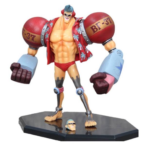 One Piece figure Frankie Straw Hat model double-headed statue-H18cm