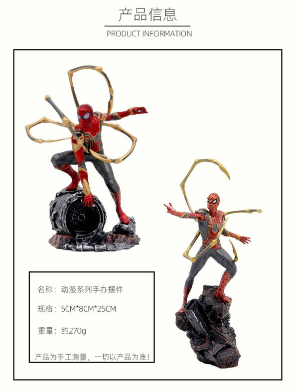 The Avengers No Way Home Iron Spider anime figure - 图片 7