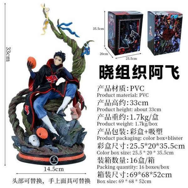 Naruto Figure -Obito Uchiha H34cm - 图片 2