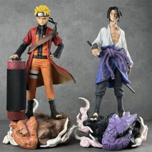 Naruto Figure -Naruto and  Sasuke H42cm