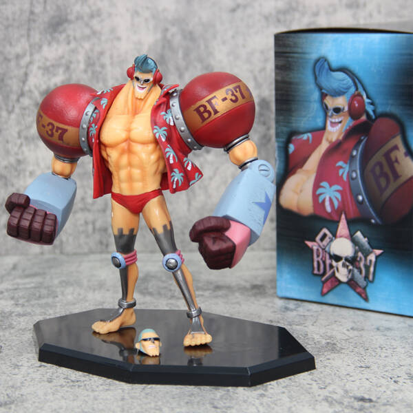 One Piece figure Frankie Straw Hat model double-headed statue-H18cm - 图片 2