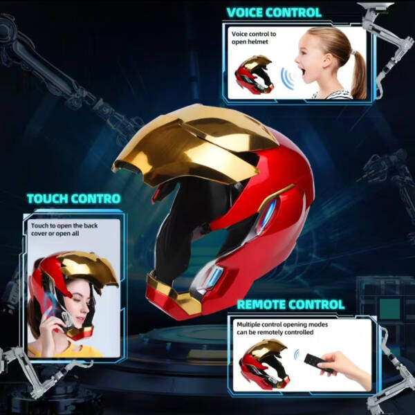MechaheadMK50 Iron Man helmet voice-controlled wearable black technology - 图片 2