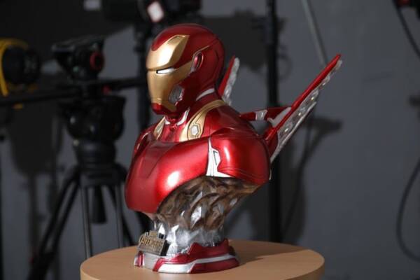 Iron Man MK50 Statue - Marvel Avengers Half-Portrait Resin Artwork H=40 - 图片 5