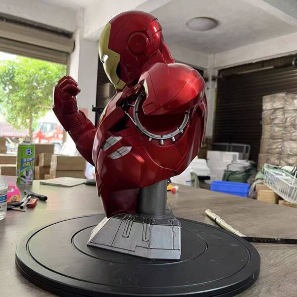 Statue "Iron Man" 1:2: Iron Man MK6 Half-figure Statue, Chest Model, Hand Puppet Set  H=50 - 图片 6