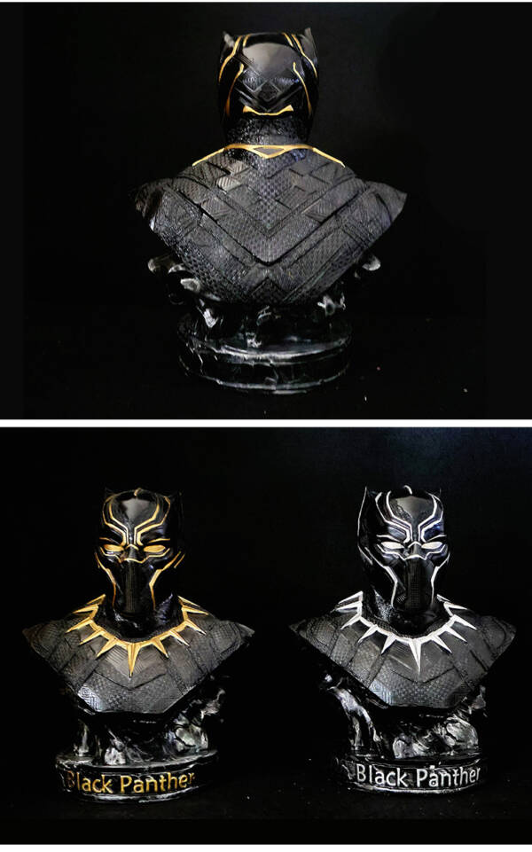 Black Panther half-figure model art collection item  H=35CM - 图片 5