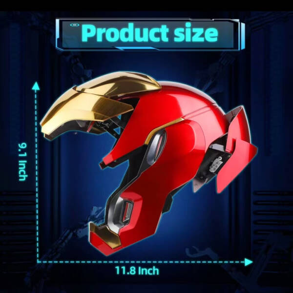 MechaheadMK50 Iron Man helmet voice-controlled wearable black technology - 图片 4