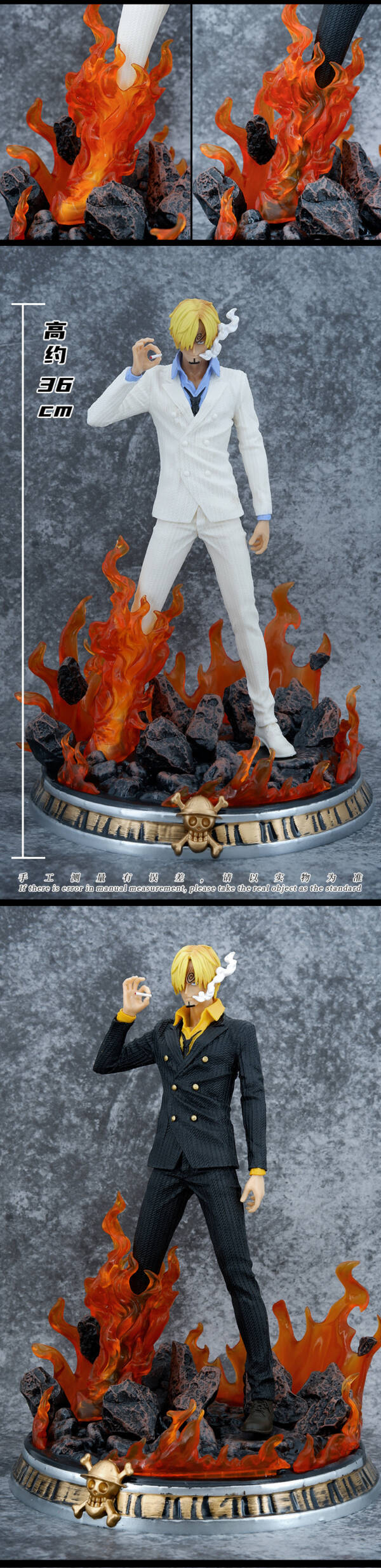 One Piece Blackfoot Sanji GK Dream Sanji with base-H36cm - 图片 9