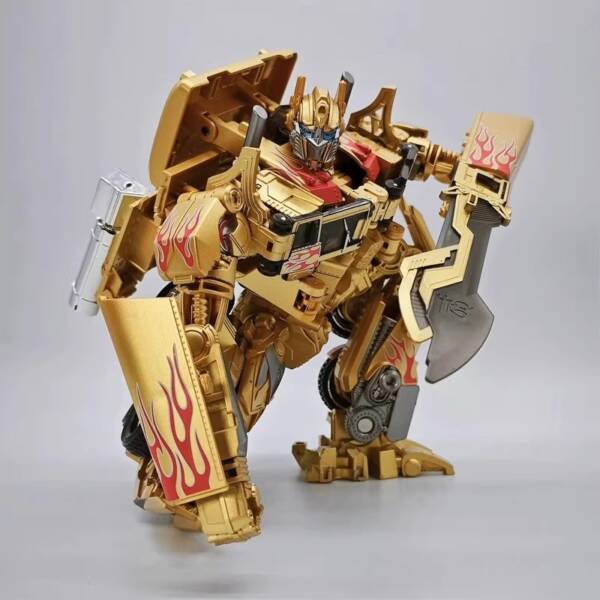 10The transformable toy Optimus Prime Golden Edition Autobot model H=33cm - 图片 5