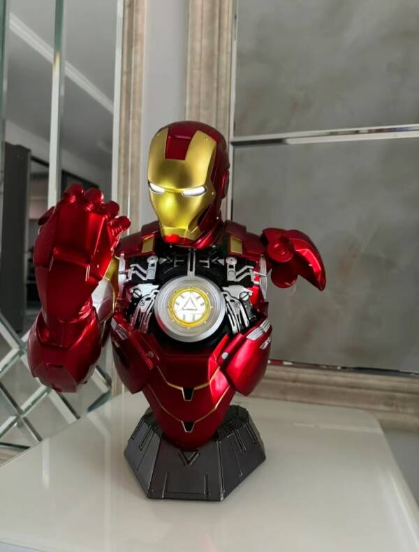 Statue "Iron Man" 1:2: Iron Man MK6 Half-figure Statue, Chest Model, Hand Puppet Set  H=50 - 图片 10