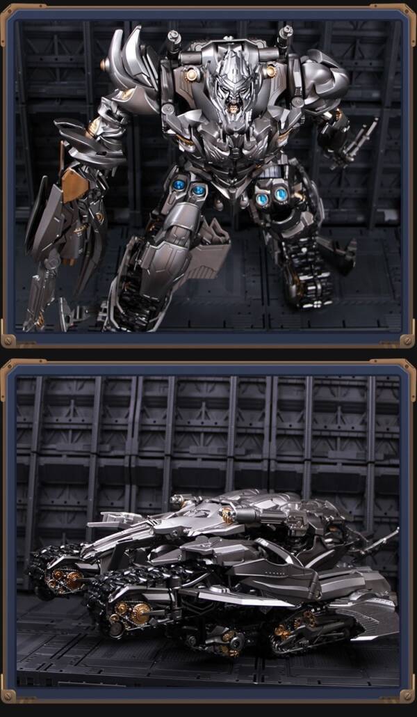 04Taiba Transforming Toy LS06 Tank - Large-scale Alloy Plate Model H=33cm - 图片 9