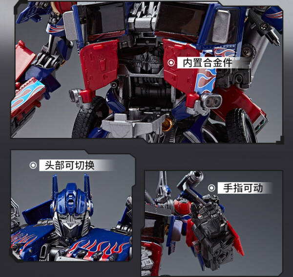 03Transforming toy Optimus model robot abdominal muscle pillar XP24S figurine H=33cm - 图片 4