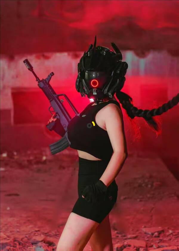 Qilin Helmet Cyber Hero Series Cool Helmet - 图片 11
