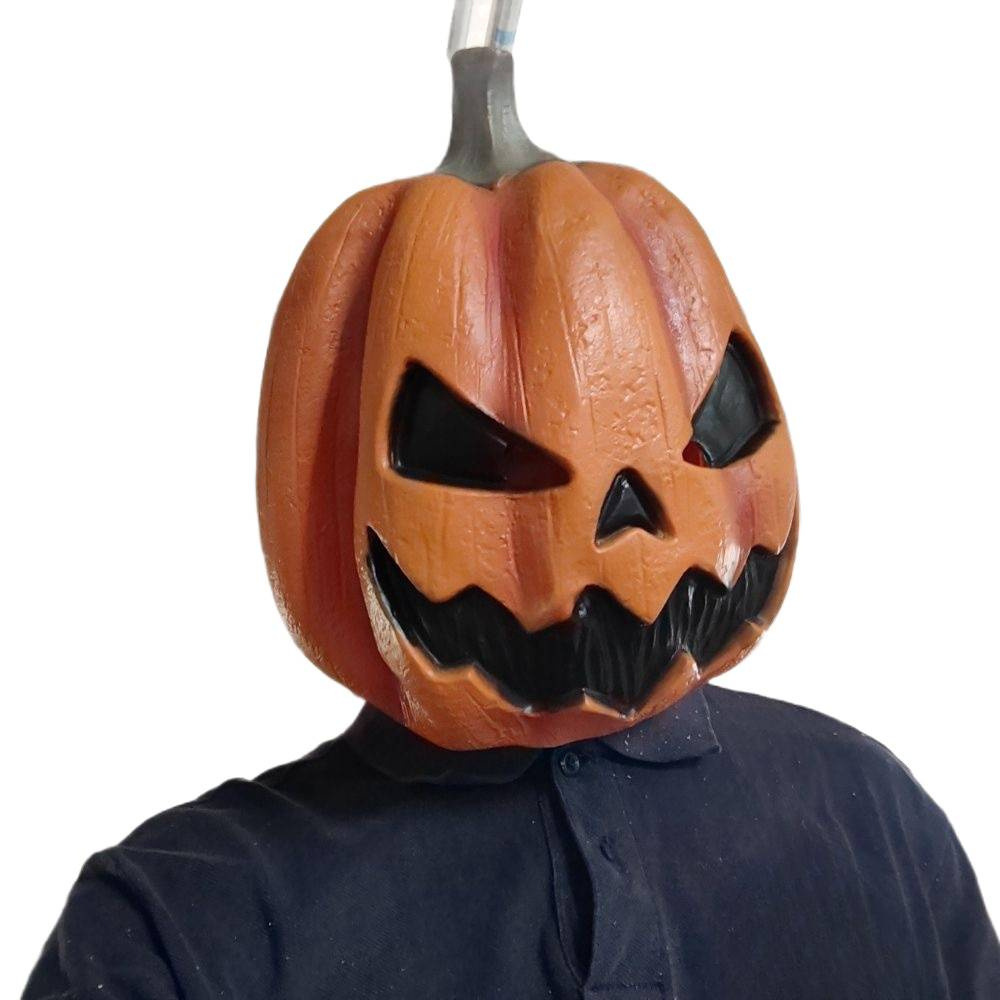 Scary pumpkin mask Halloween party costume - Pumpkin demon dance latex headgear